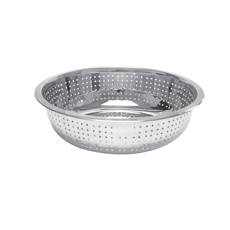 Thunder 13" Diameter x 4-1/2" Height, Colander, Stainless Steel, Hole Size: 2.0mm, Each