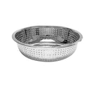 Thunder 15" Diameter x 5-1/2" Height, Colander, Stainless Steel, Hole Size: 4.5mm, Each