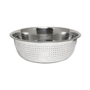 Thunder 15" Diameter x 5-1/2" Height, Colander, Stainless Steel, Hole Size: 2.0mm, Each
