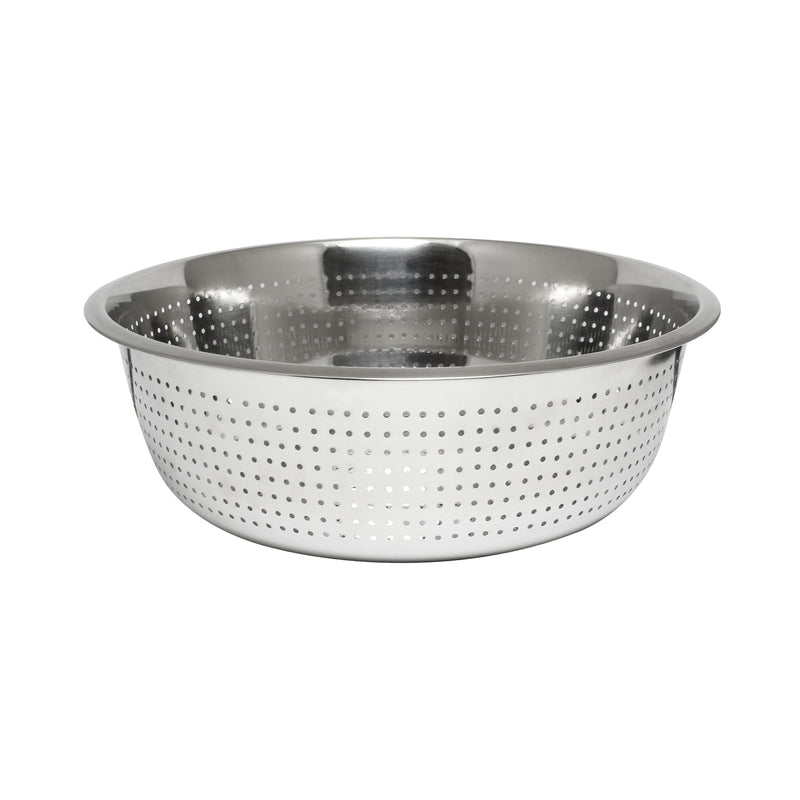 Thunder 15" Diameter x 5-1/2" Height, Colander, Stainless Steel, Hole Size: 2.0mm, Each