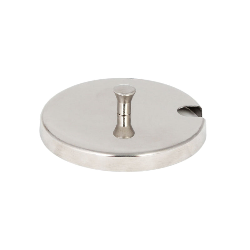Thunder 3-3/8" Diameter x 3/4" Height, Condiment Jar Cover fits SLCJ007, Stainless Steel, Each