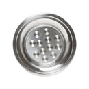 Thunder 12" Diameter, Round Tray with Wide Rim, Stainless Steel, Each