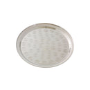 Thunder 10" Diameter, Round Tray with Narrow Rim, Stainless Steel, Each