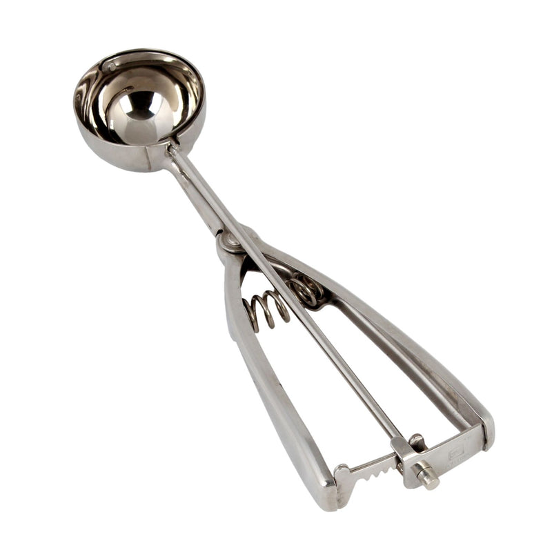 Thunder 7/8 oz, No. 40, 8-5/8" x 2-1/2" x 1-1/8", Bowl Diameter 1-3/4", Ambidextrous Scoop, Stainless Steel 18/8, 304 Material, Twin Grip Handle, Each