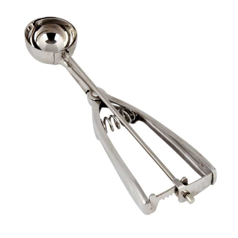 Thunder 5/8" x 2-3/8" x 1-3/8", Bowl Diameter 1-5/8", Ambidextrous Scoop, Stainless Steel 18/8, 304 Material, Twin Grip Handle, Each