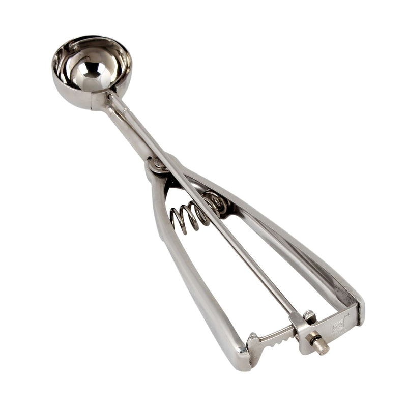 Thunder 1/2 oz, No. 70, 8-1/4" x 2-3/8" x 1-1/4", Bowl Diameter 1-1/2", Ambidextrous Scoop, Stainless Steel 18/8, 304 Material, Twin Grip Handle, Each