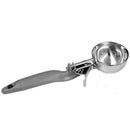 Thunder 4 oz, No. 8, 10-1/4" x 3-1/4" x 1-3/4", Lever Disher, Gray Color, Stainless Steel 18/8, 304 Material, Polypropylene Ergonomic Handle, NSF, Each