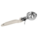 Thunder 3-1/4 oz, No. 10, 10-1/4" x 3-1/4" x 1-3/4", Lever Disher, Ivory Color, Stainless Steel 18/8, 304 Material, Polypropylene Ergonomic Handle, NSF, Each