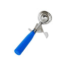 Thunder 2 oz, No. 16, 8-3/8" x 3-1/8" x 1-3/8", Ice Cream Disher, Blue Color, Stainless Steel 18/8, 304 Material, Polypropylene Handle, NSF, Each