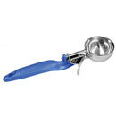 Thunder 2 oz, 9-3/4" x 2-1/4" x 1-1/2", Lever Disher, Blue Color, Stainless Steel 18/8, 304 Material, Polypropylene Ergonomic Handle, NSF, Each