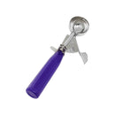 Thunder 3/4 oz, No. 40, 7-7/8" x 2-5/8" x 1-1/8", Ice Cream Disher, Orchid Color, Stainless Steel 18/8, 304 Material, Polypropylene Handle, NSF, Each