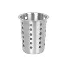 Thunder 4-3/8" Diameter x 5-3/8" Height Flatware Cylinder with Outer Lip, Stainless Steel, Each