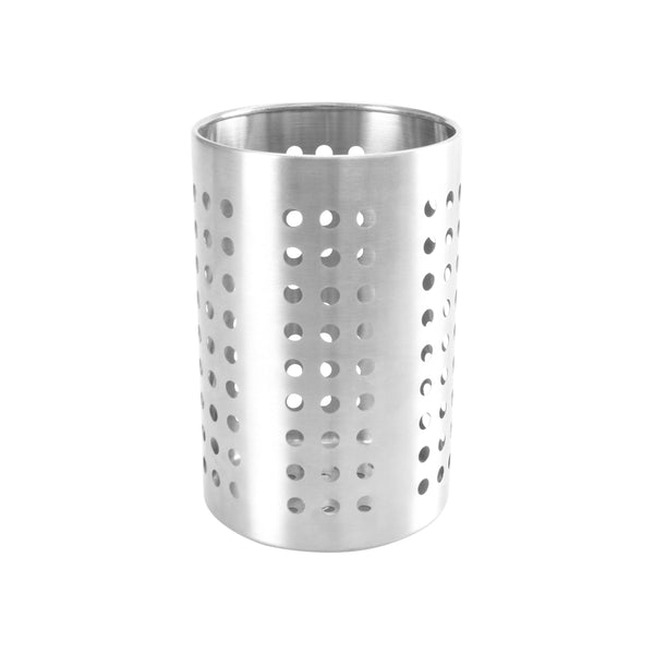 Thunder 4-3/4" Diameter x 7" Height, Straight Wall Flatware Cylinder, Stainless Steel, Each