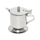 Thunder 5 oz, 2-7/8" Diameter x 3-1/2" Height, Footed Creamer, Stainless Steel, Mirror Finish, Each