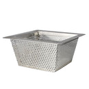 Thunder 10" x 10" x 5", Square Floor Drain Strainer, Stainless Steel 18-8, 304 Material, 0.8 mm Thickness, Each