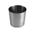 Thunder 13 oz, 3-3/8" Diameter x 3-3/8" Height, French Fry Cup, Stainless Steel, Satin Finish, Each