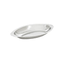 Thunder 8 oz, 8" x 3-7/8" x 1", Oval Au Gratin Dish, Stainless Steel, 0.63mm Thickness, Each