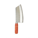 Thunder 7-1/5" x 2-9/10" Blade Size Sharp Angled Tp Kimli Knife, Stainless Steel Blade, Wooden Handle, Each