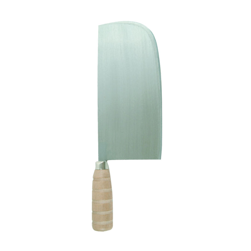 Thunder 9" x 4-1/4" Blade Size Round Head Shanghai Ping Knife, Cast Iron, Each