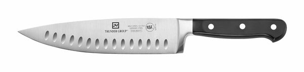 Thunder Chef's Knife, 8" Blade, Hollow Ground, Forged German Steel, NSF, Each