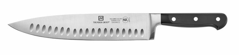 Thunder Chef's Knife, 10" Blade, Hollow Ground, Forged German Steel, NSF, Each