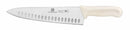 Thunder Chef's Knife, 10" Blade, Hollwo Ground, White Polypropylene Handles, German Steel, NSF, Each
