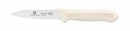 Thunder Paring Kinfe, 3-1/2" Blade, Serrated Edge, White Polypropylene Handles, German Steel, NSF, Pack of 2