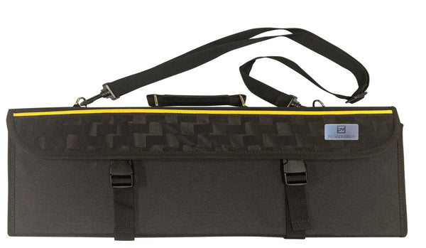 Thunder Knife Kit (Carrying Bag, 3.25" Paring Knife, 5.5" Utility Knife, 10" Hollow Ground Chef's Knife, Boning Knife, 12" Wavy Edge Slicer, 9.5" Offset Bread Knife, 12" Sharpening Steel), 7 Piece Set