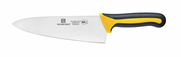 Thunder Chef's Knife, 8" Blade, Soft-Grip Handles, German Steel, NSF, Each