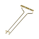 Thunder 16" x 4-5/8" x 1-5/8" Wire Glass Hanger, Brass Plated, Each