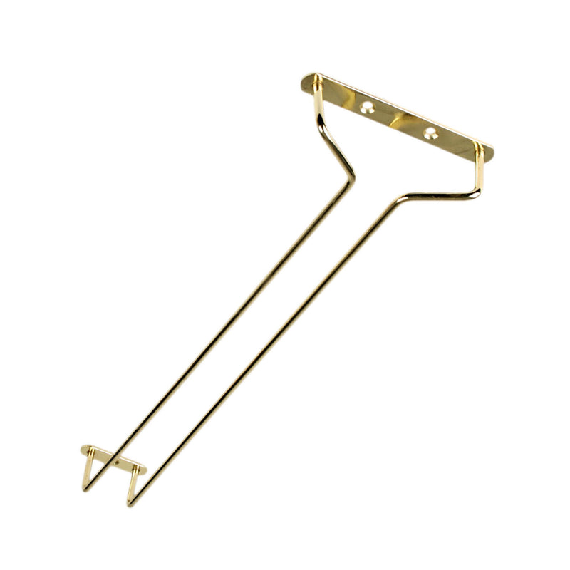 Thunder 16" x 4-5/8" x 1-5/8" Wire Glass Hanger, Brass Plated, Each