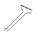 Thunder 16" x 4-5/8" x 1-5/8" Wire Glass Hanger, Chrome Plated, Each