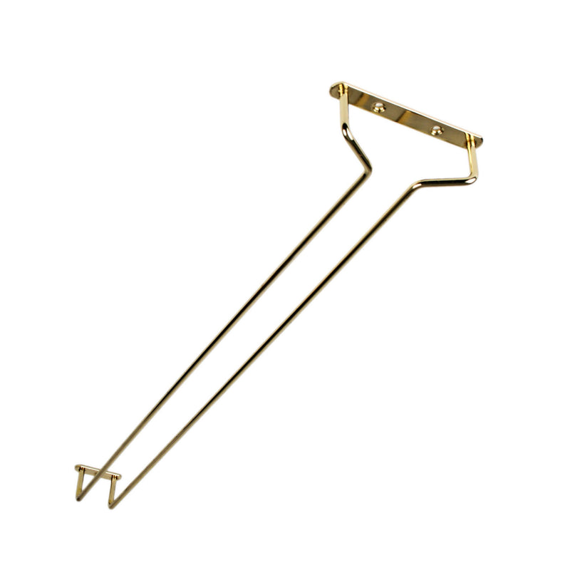 Thunder 24" x 4-5/8" x 1-5/8" Wire Glass Hanger, Brass Plated, Each