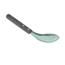 Thunder 9-3/8" x 2-3/4" x 1-7/8", Concave Angled Spoon, Stainless Steel Spoon bowl with Hardwood Handle, Easy to Clean, Each