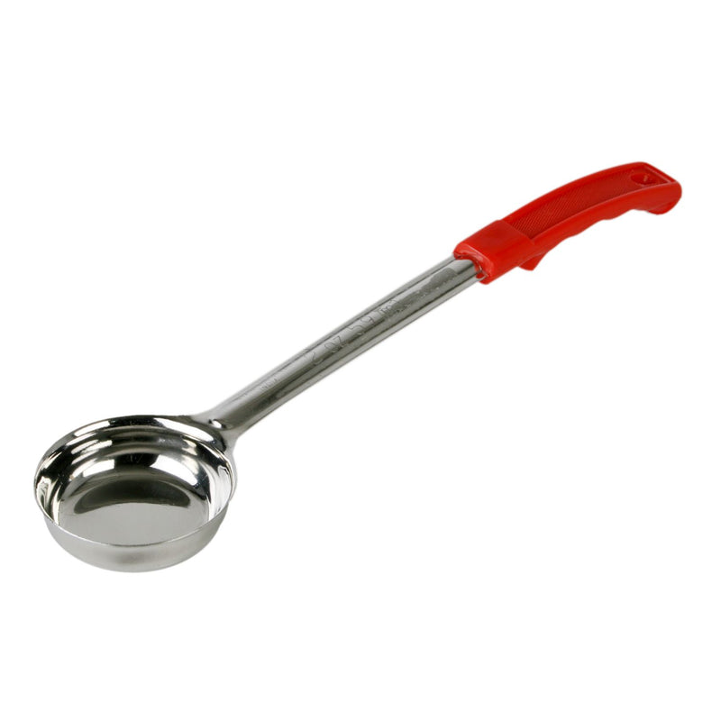 Thunder 2 oz, 13" x 2-5/8" x 1-3/4", Solid Portion Controller, Red Color, Stainless Steel Body (1mm Thickness) with Polypropylene Handle, One-Piece Construction, Each