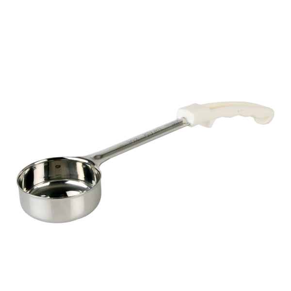 Thunder 3 oz, 12-5/8" x 2-7/8" x 1-5/8", Perforated Portion Controller, Ivory Color, Stainless Steel Body (1mm Thickness) with Polypropylene Handle, One-Piece Construction, Each