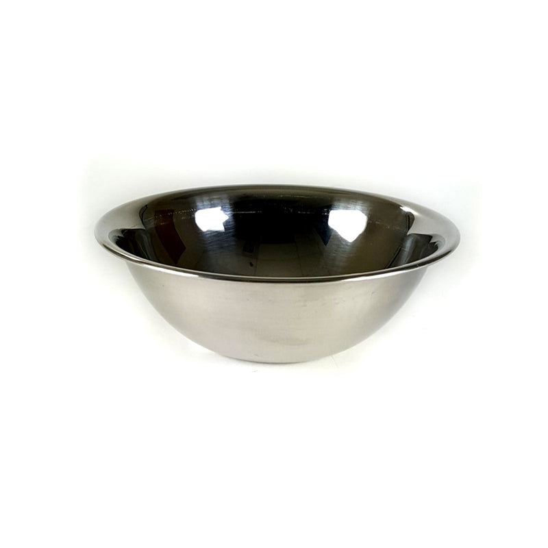 Thunder 3/4 qt, 6-1/2" Diameter x 2-1/4" Height, Flat Base Mixing Bowl with curved lip, Stainless Steel, True 22 Gauge, 0.8mm Thickness, Heavy-Duty, Each