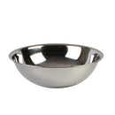 Thunder 4 qt, 11" Diameter x 3-1/2" Height, Flat Base Mixing Bowl with curved lip, Stainless Steel, True 22 Gauge, 0.8mm Thickness, Heavy-Duty, Each