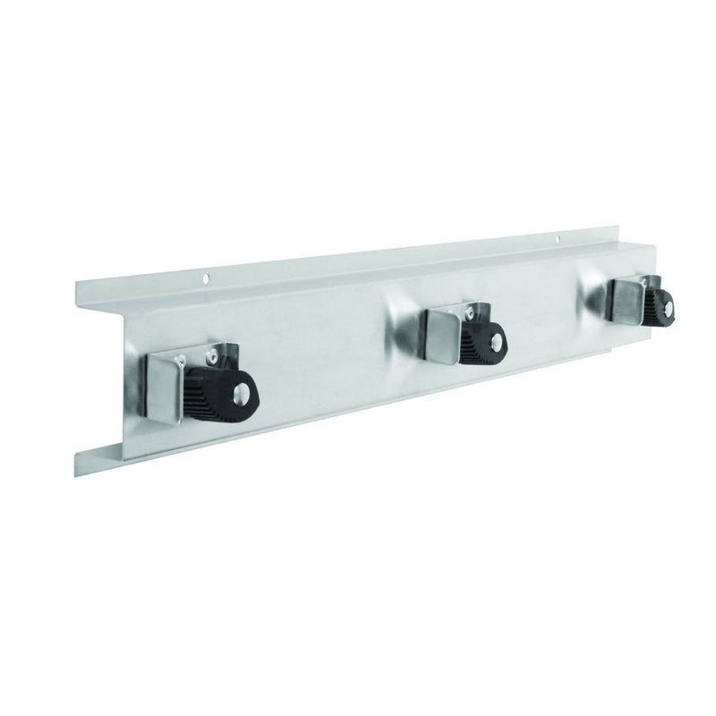 Thunder 24" x 4" x 2-1/2", Mop Holder, 3 Slots, Stainless Steel 18-8, Each