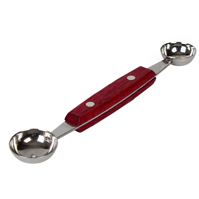 Thunder 7" x 1-1/4" x 5/8", Stainless Steel Deluxe Ballers with Wooden Center Grip, Each