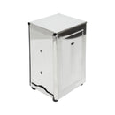 Thunder 3-3/4" x 4-1/2" x 7-1/2", Napkin Dispenser, Stainless Steel, Polished Finish, Each