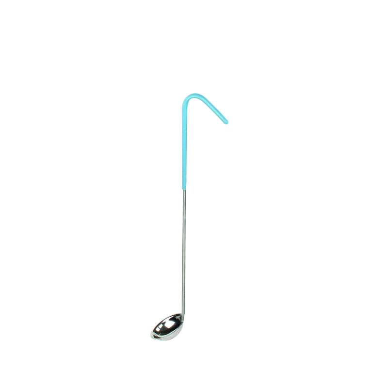Thunder 1/2 oz, One-Piece Construction Stainless Steel Ladle, Teal Handle, Each