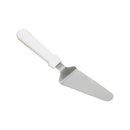 Thunder 2-1/2" x 4-3/4" Pie Server, Stainless Steel Blade with White Plastic Handle, Each