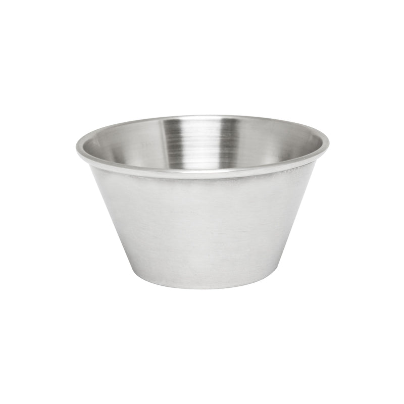 Thunder 3 oz, 2-3/4" Diameter x 1-1/2" Height, Sauce Cup, Stainless Steel, Each