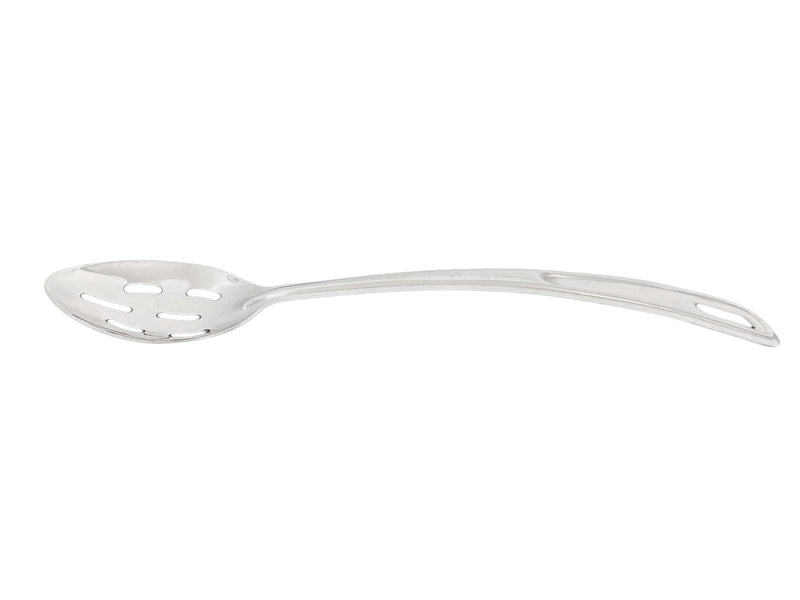 Thunder 4" x 2-3/4", 10-1/2" Handle, Slotted Curved Basting Spoon, Slot Sizes: 1" x 1/4", 7/8" x 1/4" & 2/3" x 1/4", Heavy-Duty, Each