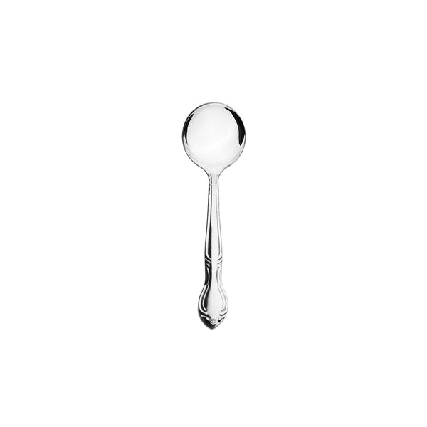 Thunder Sunflower Bouillon Spoon, Stainless Steel, Bright Finish, Dozen