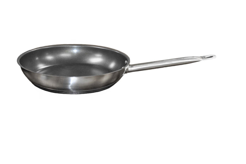 Thunder 11" Diameter x 2-3/8" Height, 9-3/8" Welded Hollow Handle, Non-Stick Fry Pan, Stainless Steel with Quantum 2 Coating without PFOA & PFOS, Encapsulated Base, NSF, Each