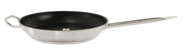 Thunder 12" Diameter x 2-1/8" Height, 10-1/8" Welded Hollow Handle, Non-Stick Fry Pan, Stainless Steel with Quantum 2 Coating without PFOA & PFOS, Encapsulated Base, NSF, Each