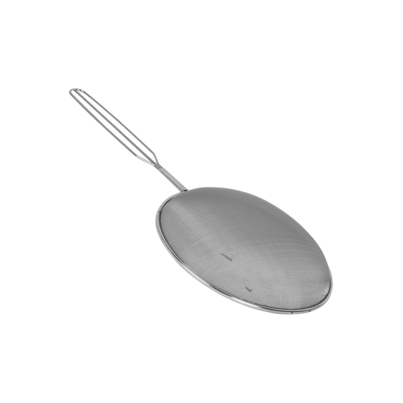 Thunder 9-1/2" Diameter, 11" Handle Length, Oil Skimmer, Stainless Steel Mesh, Each