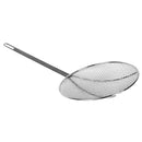 Thunder 12" Diameter, 12-1/2" Handle Length, Round Wire Skimmer, Nickel Plated, Easy to Clean, Each